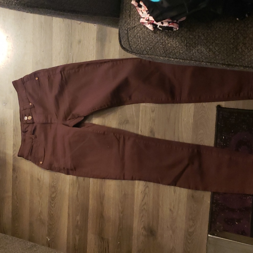 Purple jeans
